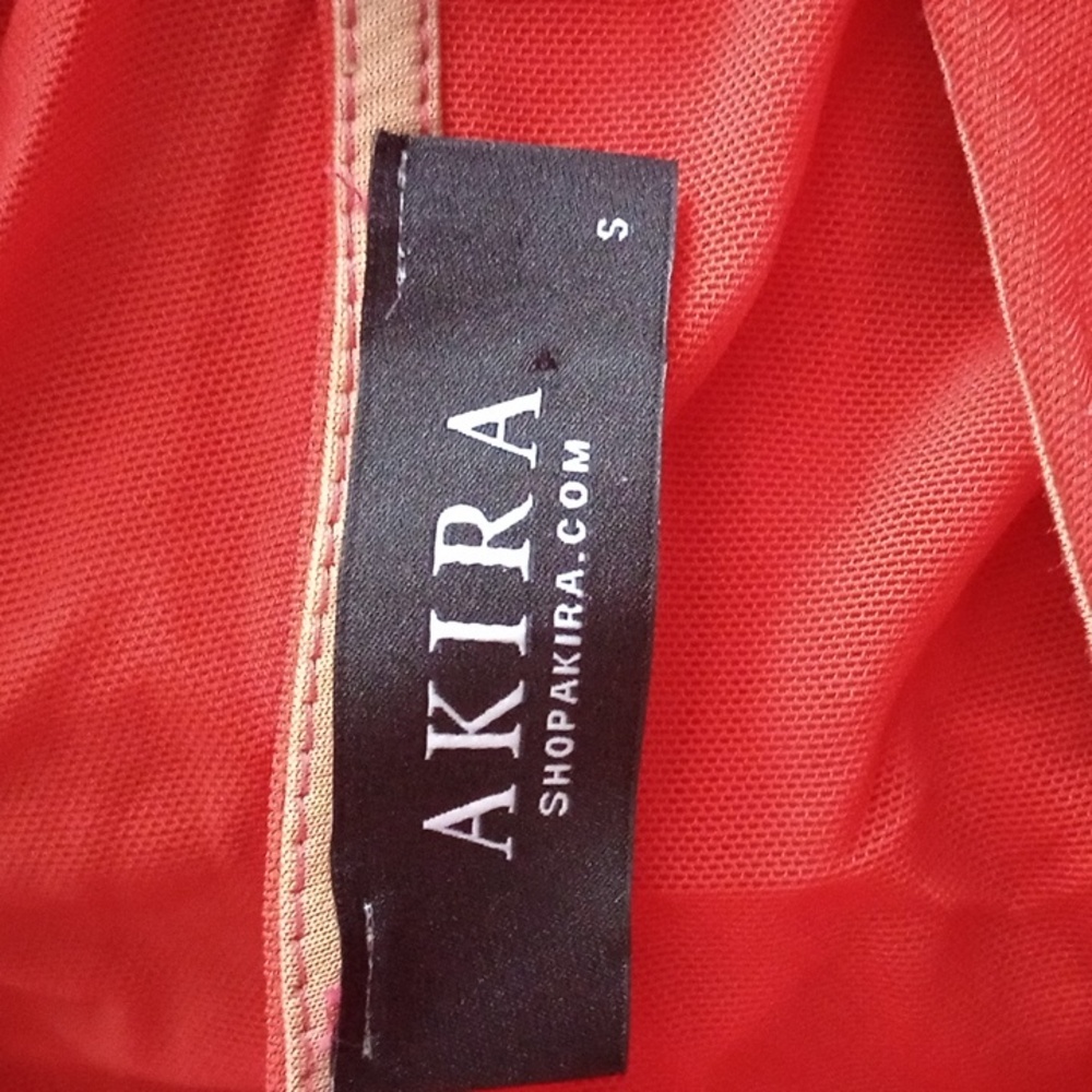 AKIRA Red Long Sleeve Ruched Midi Dress - Picture 6 of 9